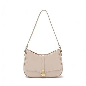 2154 Crescent Shoulder Bag , Vintage Retro Vegan Leather Clutch Tote